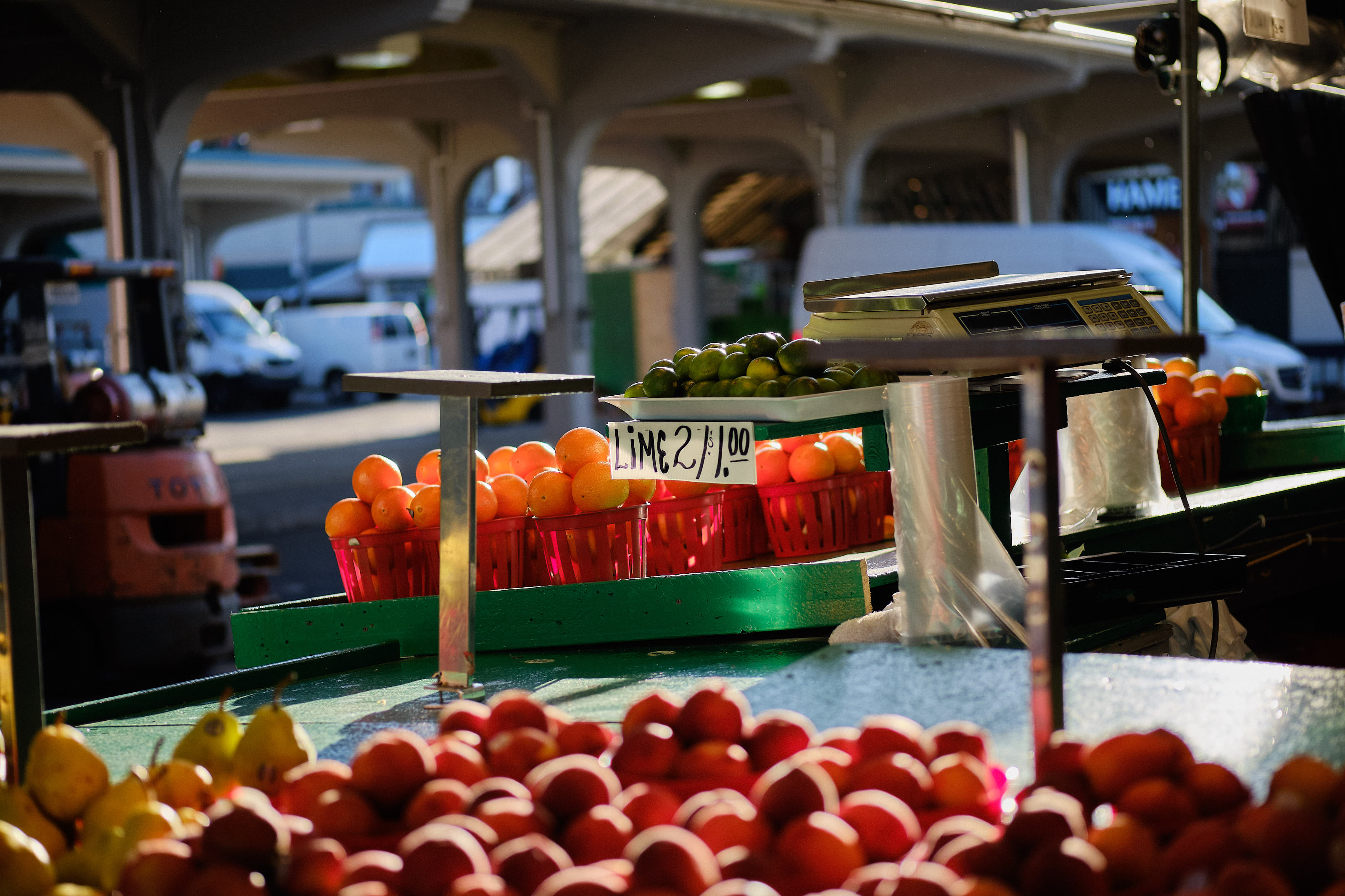 Limes for sale at the market